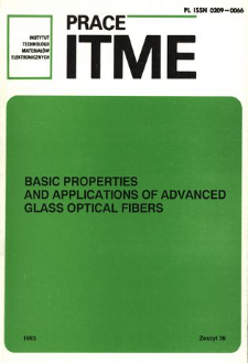 Basic properties and applications of advanced glass optical fibers =Podstawowe właściwości i zastosowania nowoczesnych szklanych włókien optycznych