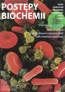 Postępy biochemii, Tom 51, Nr 3