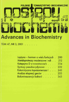Postępy biochemii, Tom 47, Nr 3
