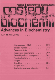 Postępy biochemii, Tom 46, Nr 4