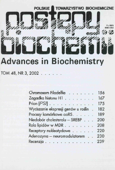 Postępy biochemii, Tom 48, Nr 3