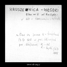 Kruszenica-Włodki. Files of Plonsk district in the Middle Ages. Files of Historico-Geographical Dictionary of Masovia in the Middle Ages