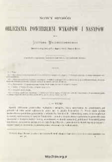 Nowy spos&oacute;b obliczania powierzchni wykop&oacute;w i nasyp&oacute;w