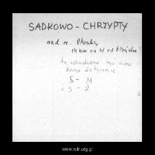 Sadkowo-Chrzypty. Files of Plonsk district in the Middle Ages. Files of Historico-Geographical Dictionary of Masovia in the Middle Ages