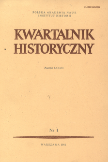 Kwartalnik Historyczny R. 89 nr 1 (1982), Kronika