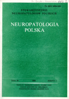 Neuropatologia Polska T.24 z.1 (1986)