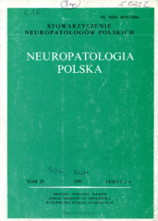 Neuropatologia Polska T.28 (1990)