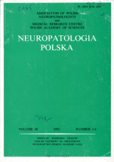 Neuropatologia Polska T.30 z.3-4 (1992)