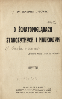 O światopoglądach starożytnych i naukowym