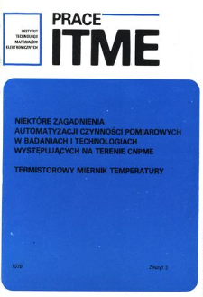 Termistorowy miernik temperatury