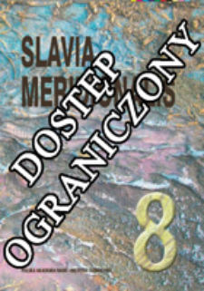 Slavia Meridionalis : studia linguistica slavica et balcanica. T. 8 (2008)