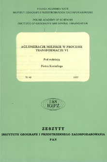 Aglomeracje miejskie w procesie transformacji. 6