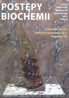 Postępy biochemii, Tom 52, Nr 3