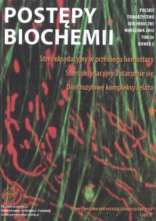 Postępy biochemii, Tom 56, Nr 3