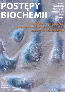 Postępy biochemii, Tom 55, Nr 1