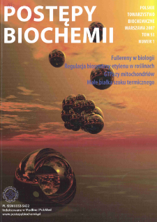 Postępy biochemii, Tom 53, Nr 1