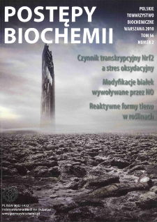 Postępy biochemii, Tom 56, Nr 2