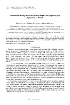 Distribution of Sceliphron destillatorium Illiger, 1807 (Hymenoptera, Sphecidae) in Poland