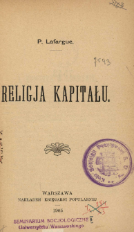 Religja kapitału