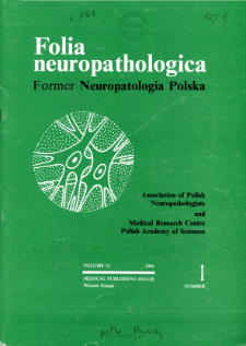 Folia Neuropathologica : former Neuropatologia Polska Vol.32 (1994) nr 1