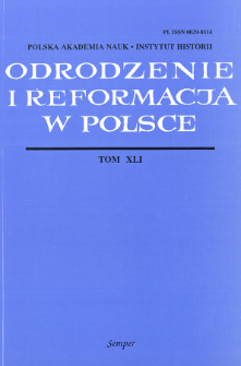 Związki kulturalne Polski z Zurychem w XVI wieku w świetle zachowanej korespondencji i prototyp&oacute;w prasowych