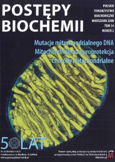 Postępy biochemii, Tom 54, Nr 2
