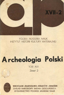 Uwagi o chronologii i rozprzestrzenieniu paciork&oacute;w w okresie rzymskim i wczesnej fazie okresu wędr&oacute;wek lud&oacute;w w Polsce