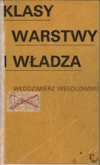 Klasy, warstwy i władza