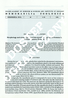 Morphology and ultrastructure of the mandibular gland in Formica L. ants (Hymenoptera, Formicidae)