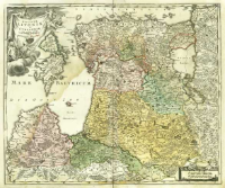 Dvcatvvm Livoni&aelig; et Cvrlandi&aelig; cum vicinis Insulis Nova Exhibitio Geographica.