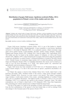 Distribution of pygmy field mouse Apodemus uralensis (Pallas, 1811) population in Poland: review of the studies and new data