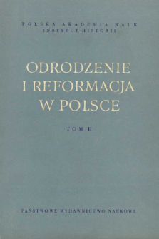 Głos z Prus Kr&oacute;lewskich z r. 1596 : w obronie Zgody Sandomierskiej, Konfederacji Warszawskiej i tolerancji religijnej