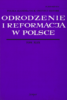 Odrodzenie i Reformacja w Polsce T. 49 (2005), Wspomnienia pośmiertne