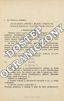 Największa r&oacute;żnica między rzędnymi charakterystyk plan&oacute;w pojedynczych