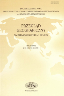 Przegląd Geograficzny T. 83 z. 4 (2011), Kronika