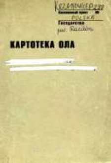 Kartoteka Ogólnosłowiańskiego atlasu językowego (OLA); Krzanowice (299)