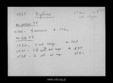 Bylino. Files of Wyszogrod district in the Middle Ages. Files of Historico-Geographical Dictionary of Masovia in the Middle Ages