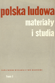 Polska Ludowa : materiały i studia. T. 1 (1962), Title pages, Contents