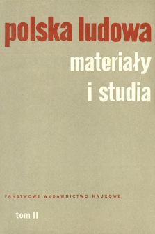 Polska Ludowa : materiały i studia. T. 2 (1963), Strona tytułowa, Spis treści
