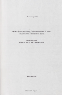 Badanie metodą kanałowania jon&oacute;w redystrybucji atom&oacute;w implantowanych w kryształach żelaza. Praca doktorska = Study by ion channeling method the redistribution of implanted atoms in ion crystals