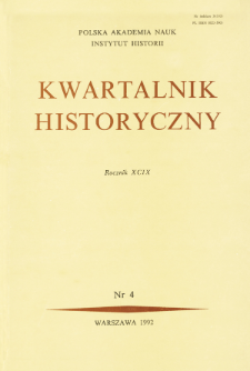 Kwartalnik Historyczny R. 99 nr 4 (1992), Listy do redakcji