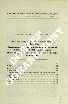 Materiały do rozmieszczenia i ekologii nietoperzy jaskiniowych w Polsce = Materialy k razmeŝeni&ucirc; i &egrave;kologii peŝernyh letučih my&scaron;ej v Pol'&scaron;e