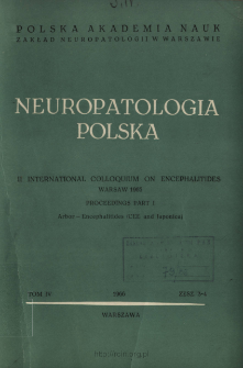 Neuropatologia Polska T.4 z.3-4 (1966)
