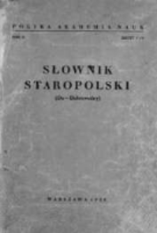 Słownik staropolski. T. 2 z. 1 (7) : Da - Dobrowolny