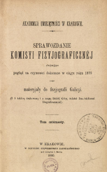 Sprawozdanie Komisji Fizjograficznej T. 14 (1879)