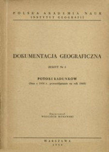 Potoki ładunk&oacute;w : stan z 1954 r., przewidywanie na rok 1960