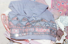 Fragment of a geometric pattern on the skirt (Iconographic document)
