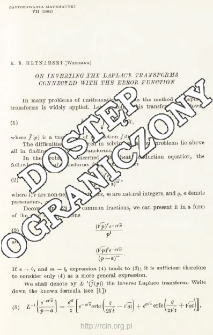 On inverting the Laplace transforms connected with the error function
