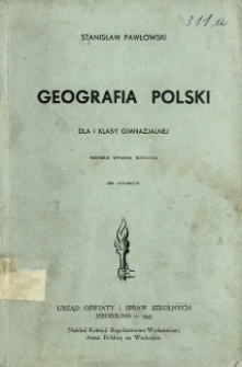 Geografia Polski dla I klasy gimnazjalnej