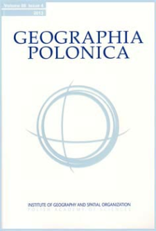 Geographia Polonica Vol. 86 No. 4 (2013) Contents